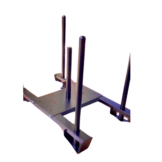 A full view of the Amfit Training Power Sledge, a durable strength training tool designed for resistance workouts and athletic performance.